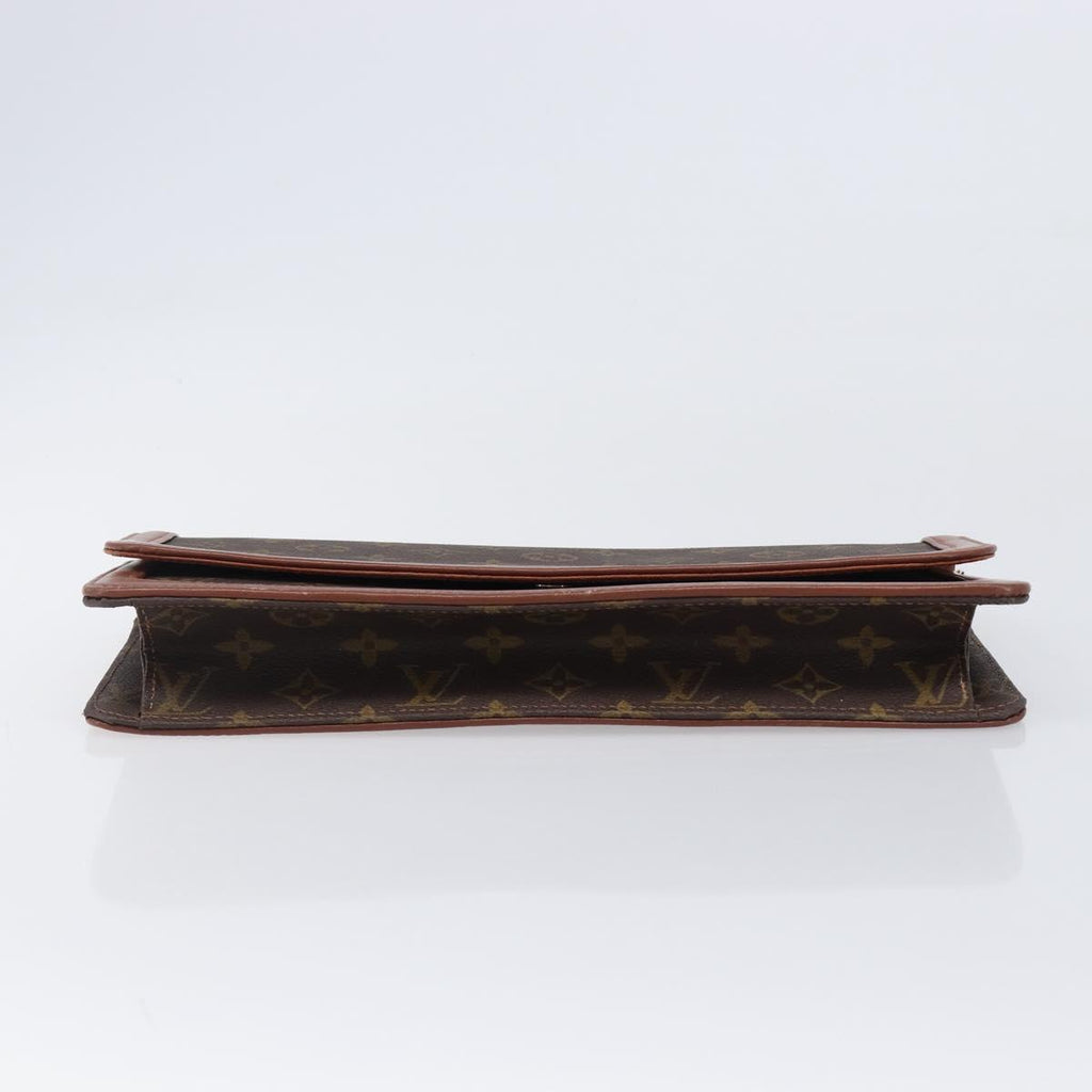 Louis Vuitton Monogram Brown Trimmed Clutch