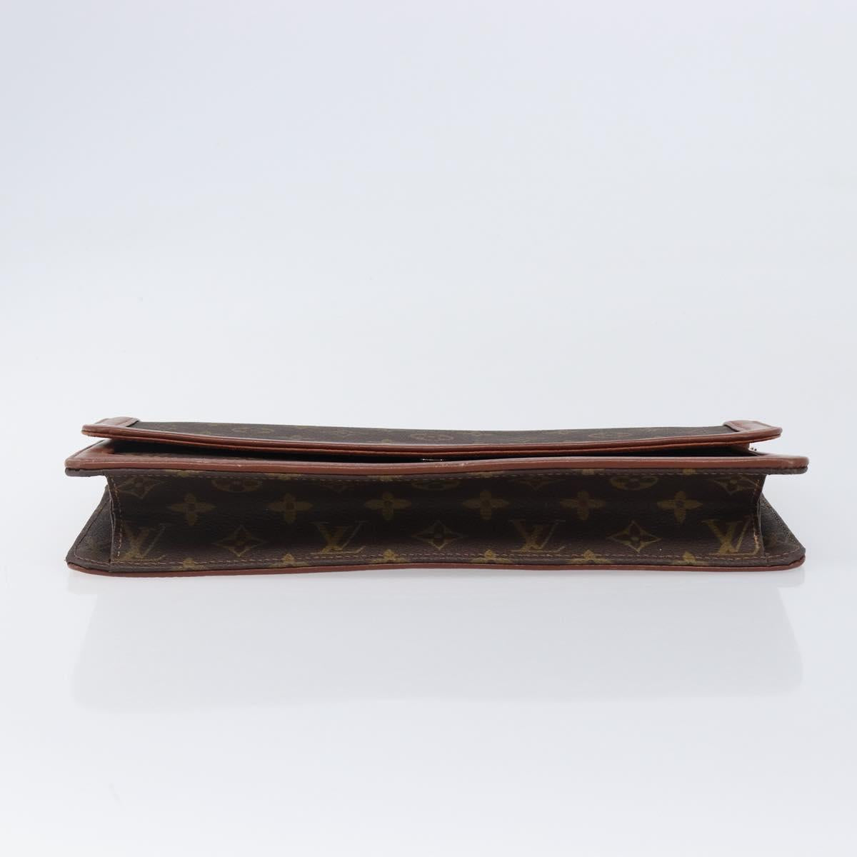 Louis Vuitton Monogram Brown Trimmed Clutch