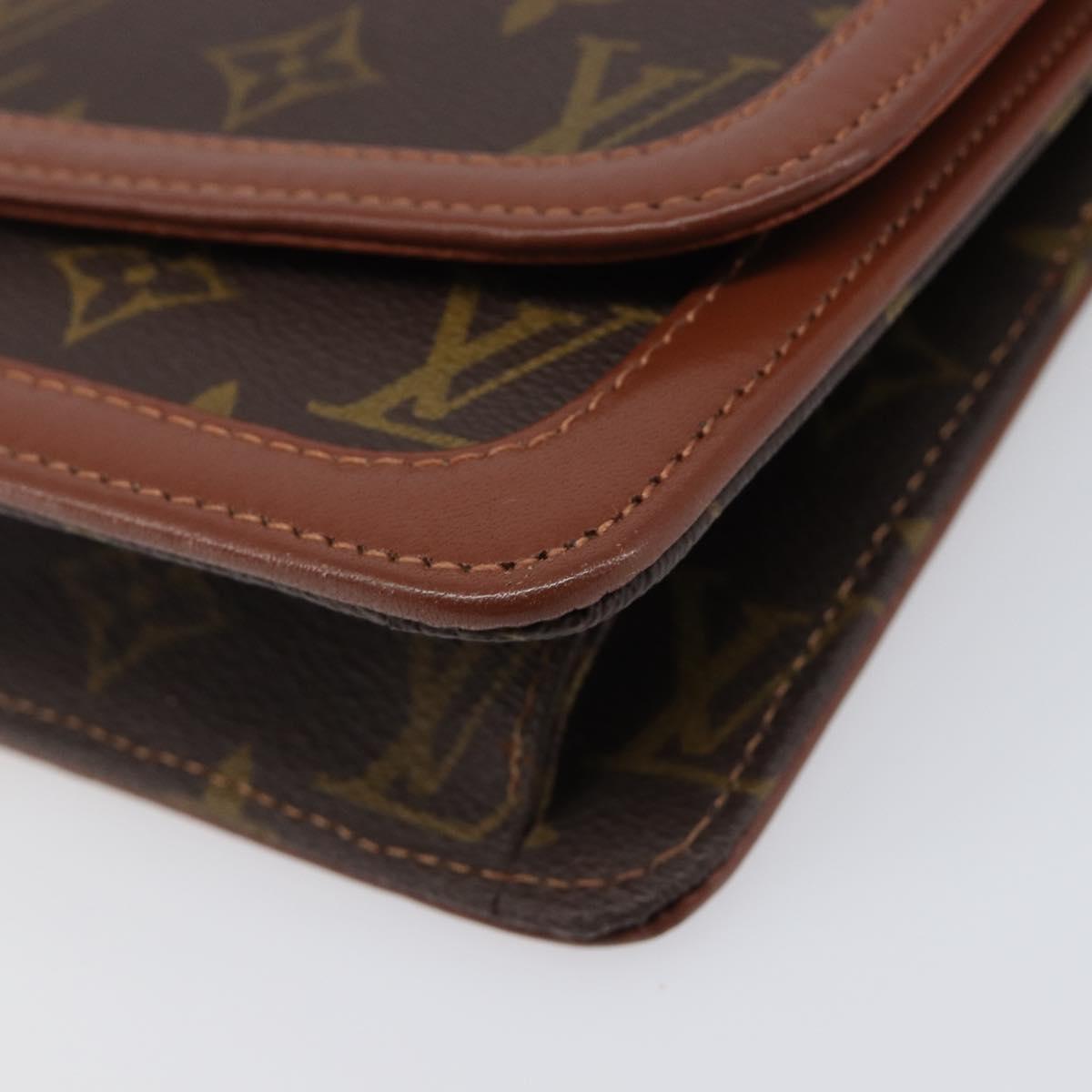 Louis Vuitton Monogram Brown Trimmed Clutch