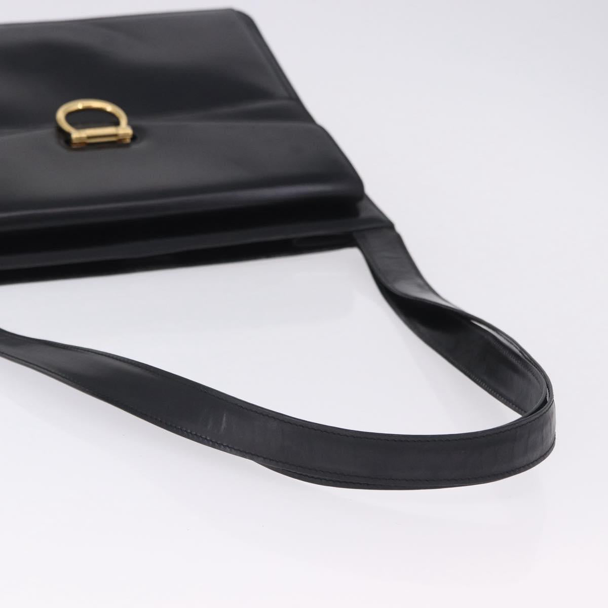 Celine Black Leather Shoulder Bag