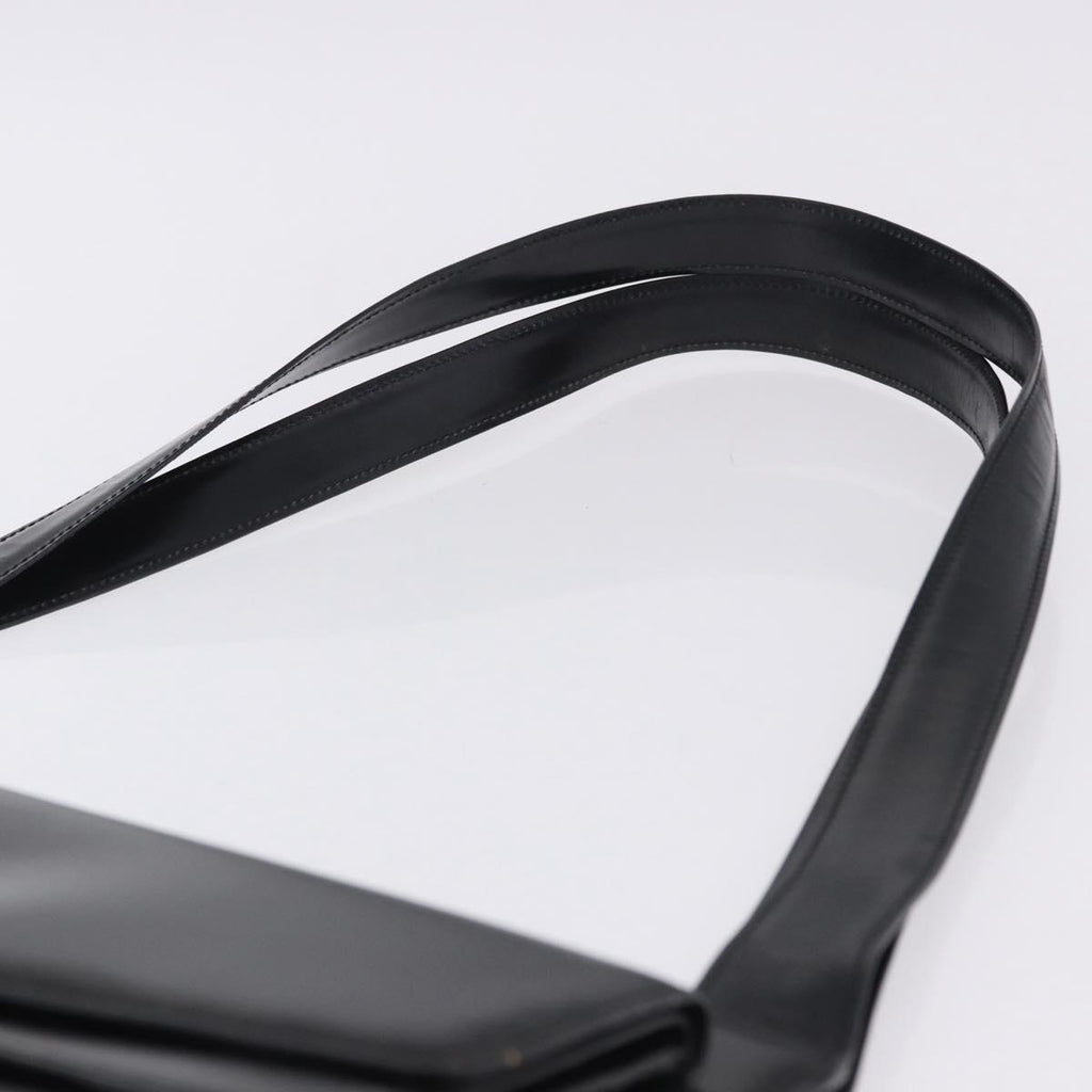 Celine Black Leather Shoulder Bag