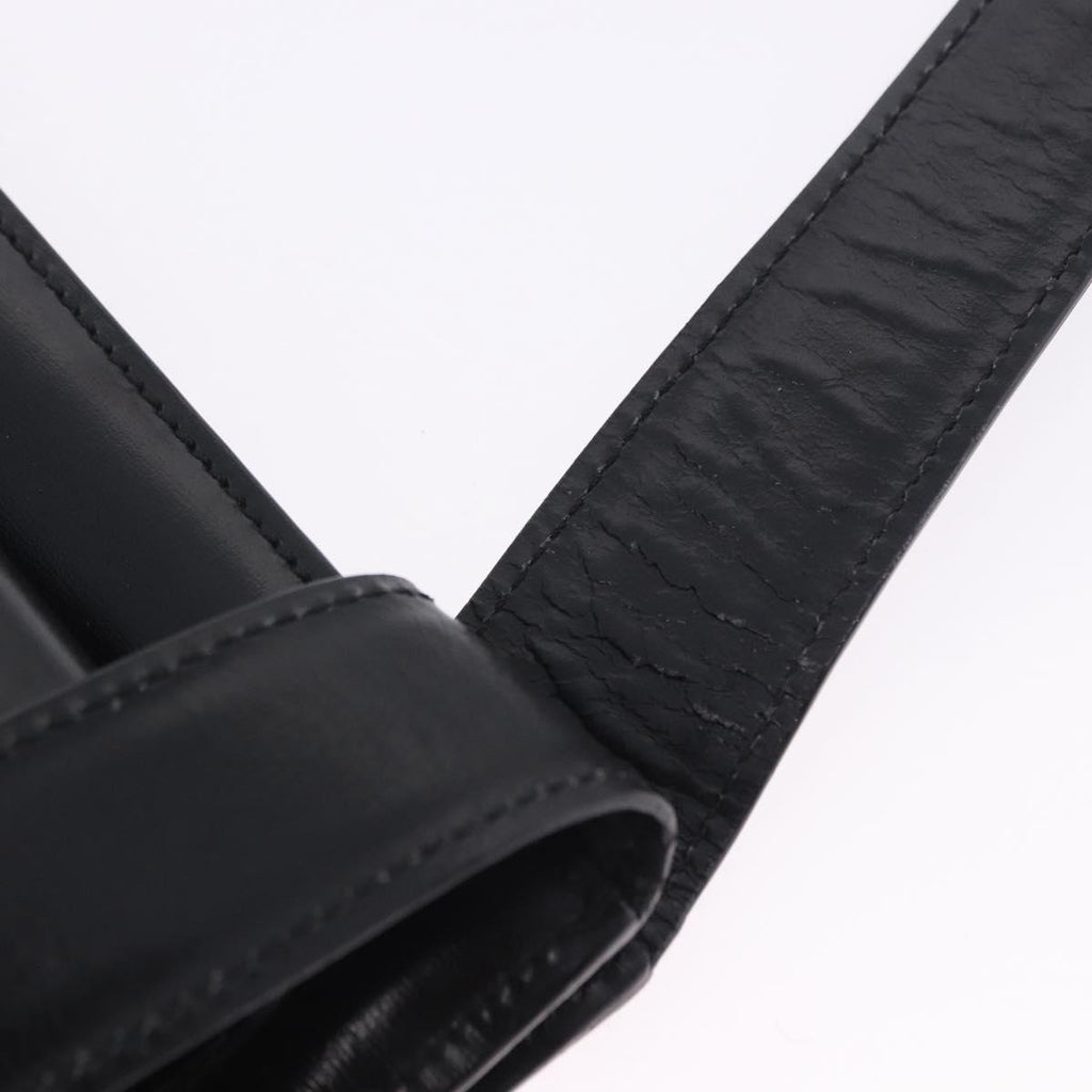 Celine Black Leather Shoulder Bag