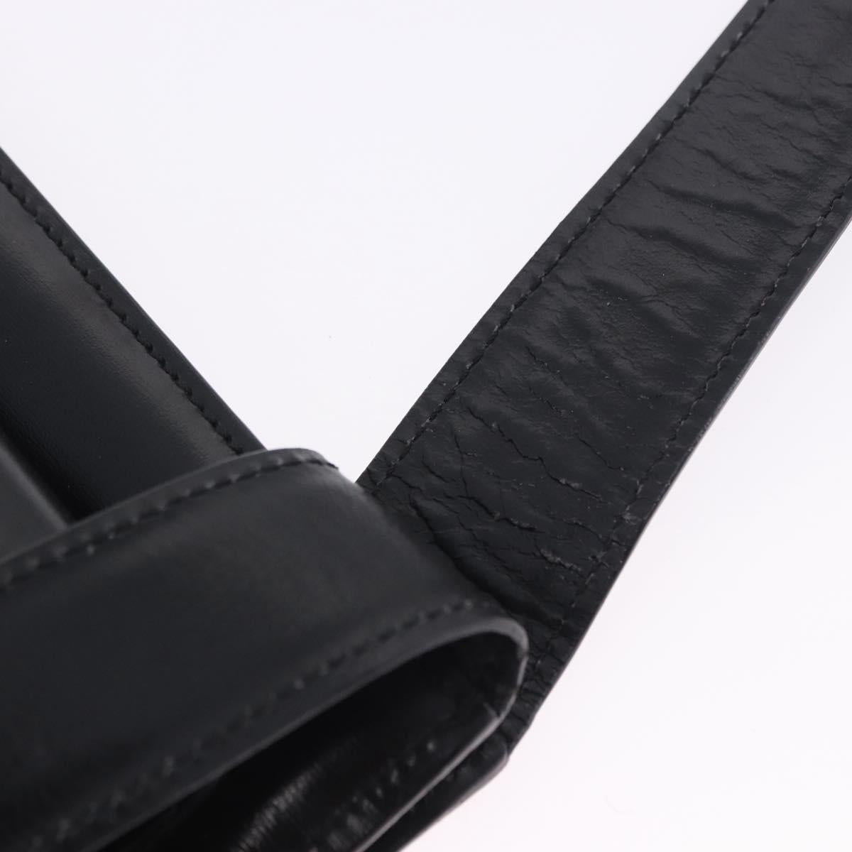 Celine Black Leather Shoulder Bag