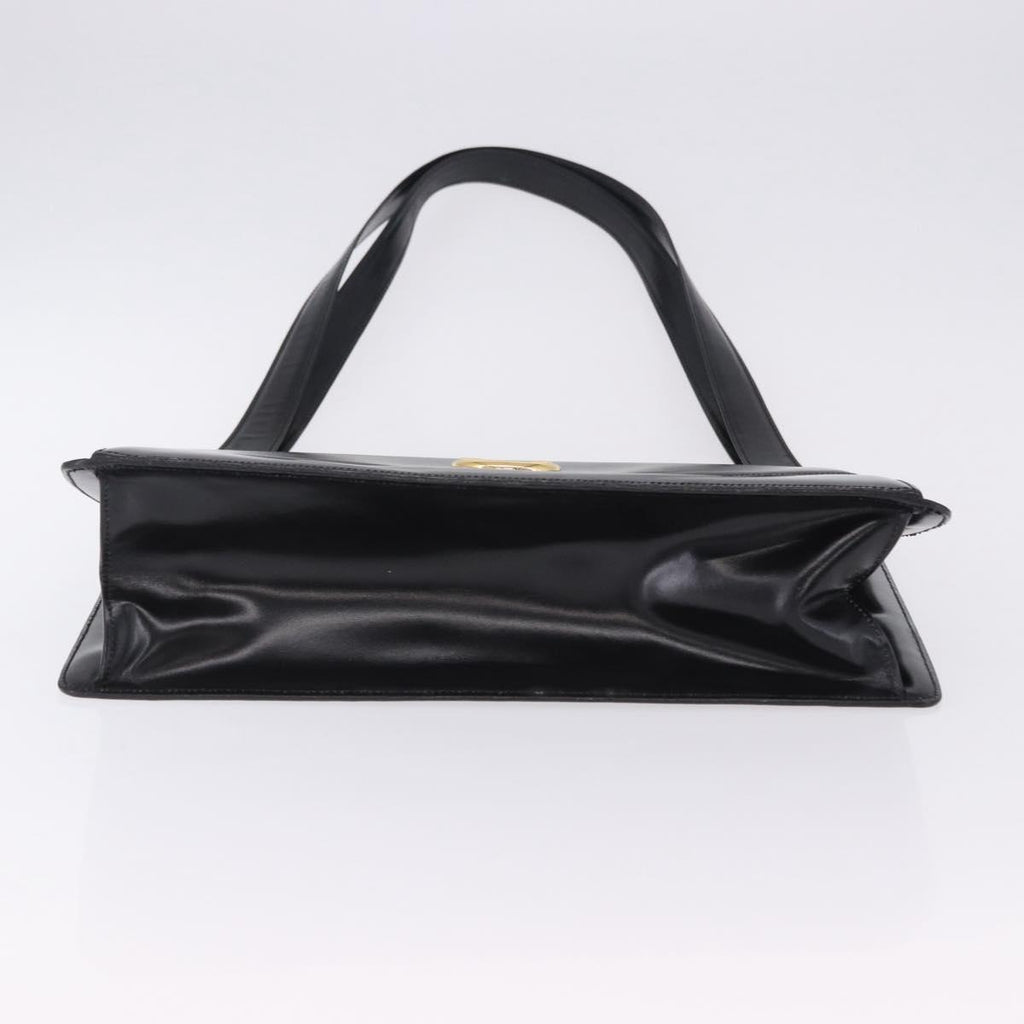 Celine Black Leather Shoulder Bag