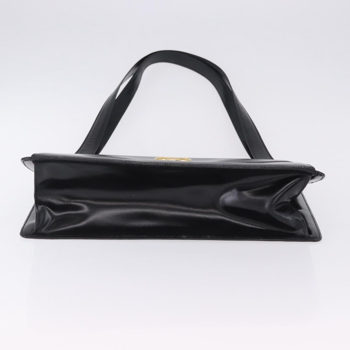 Celine Black Leather Shoulder Bag
