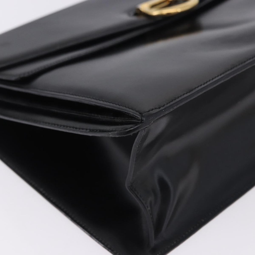 Celine Black Leather Shoulder Bag