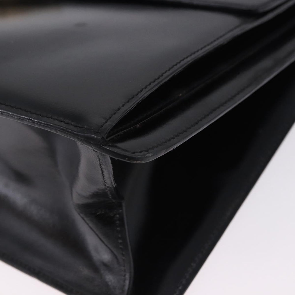 Celine Black Leather Shoulder Bag