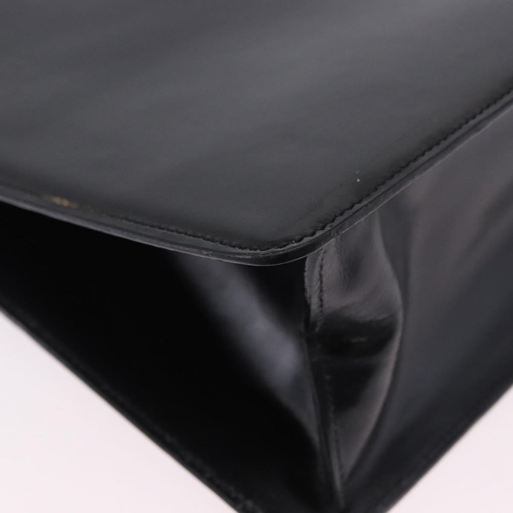 Celine Black Leather Shoulder Bag