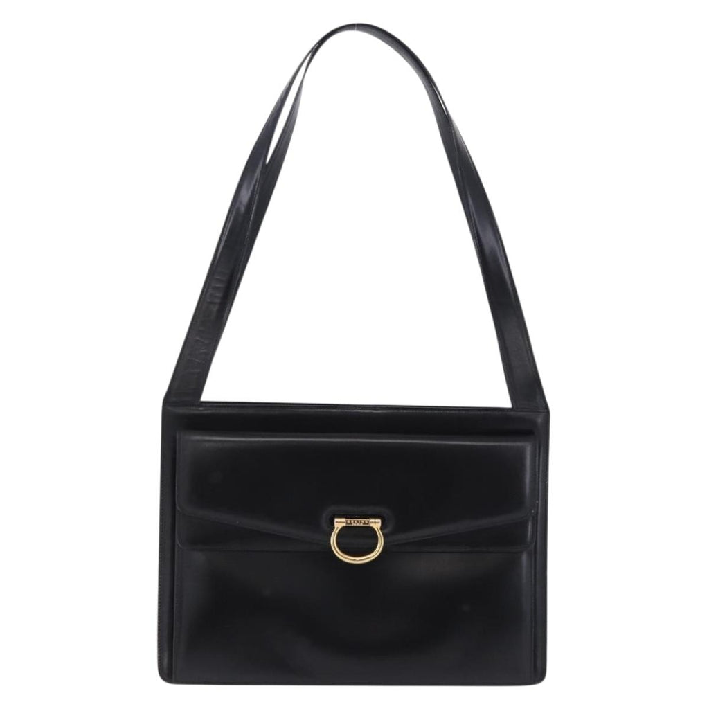 Celine Black Leather Shoulder Bag