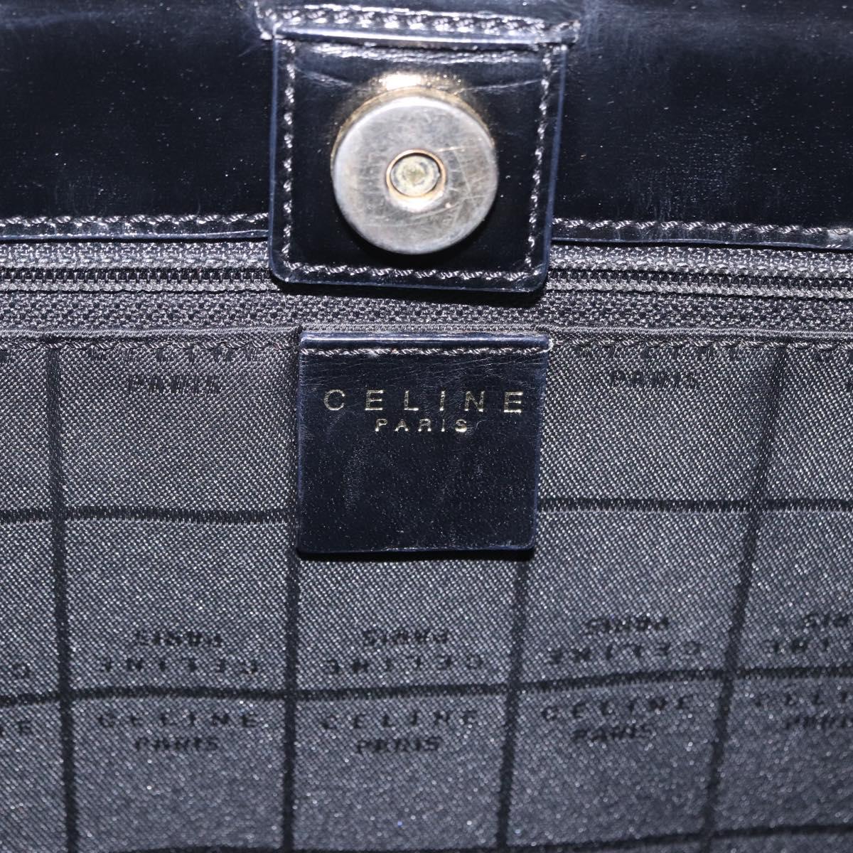 Celine Black Leather Shoulder Bag