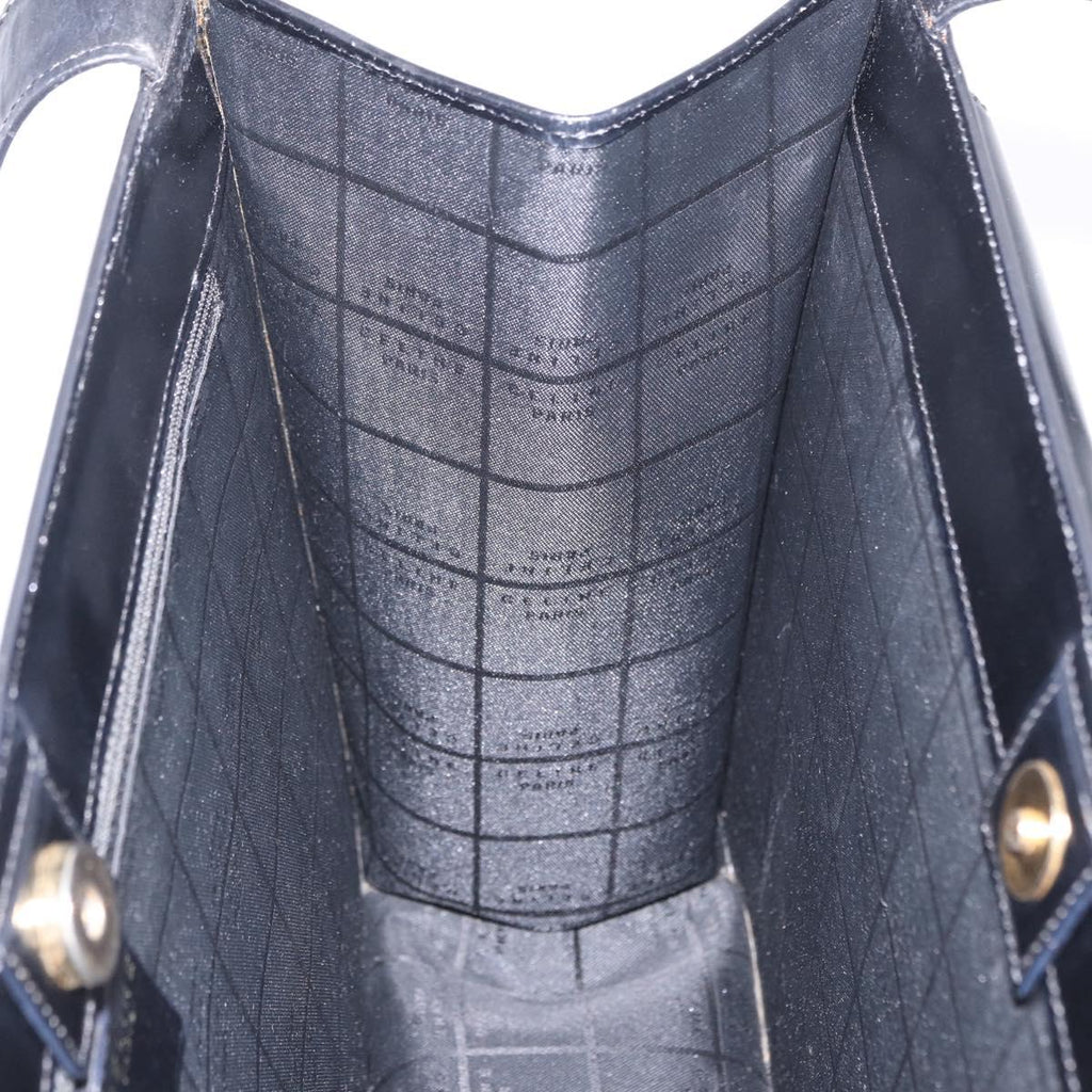 Celine Black Leather Shoulder Bag