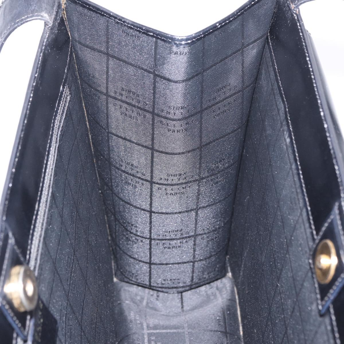 Celine Black Leather Shoulder Bag