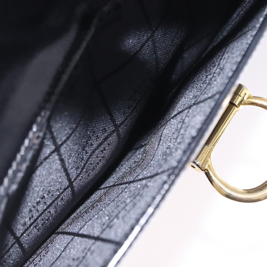 Celine Black Leather Shoulder Bag