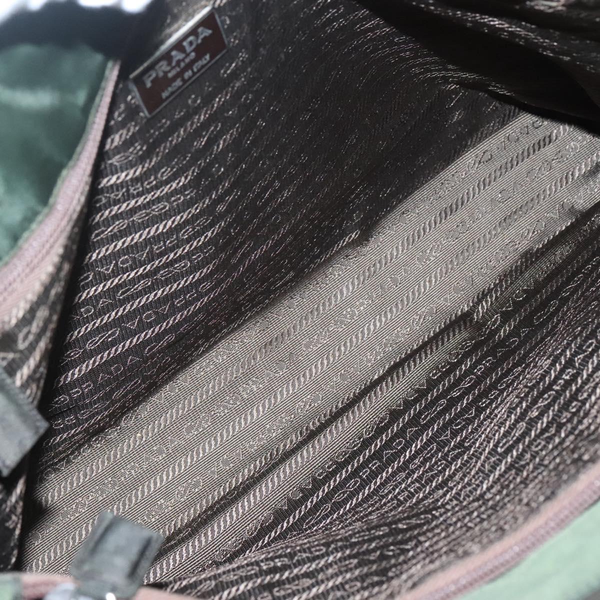 Prada Green Nylon Tote