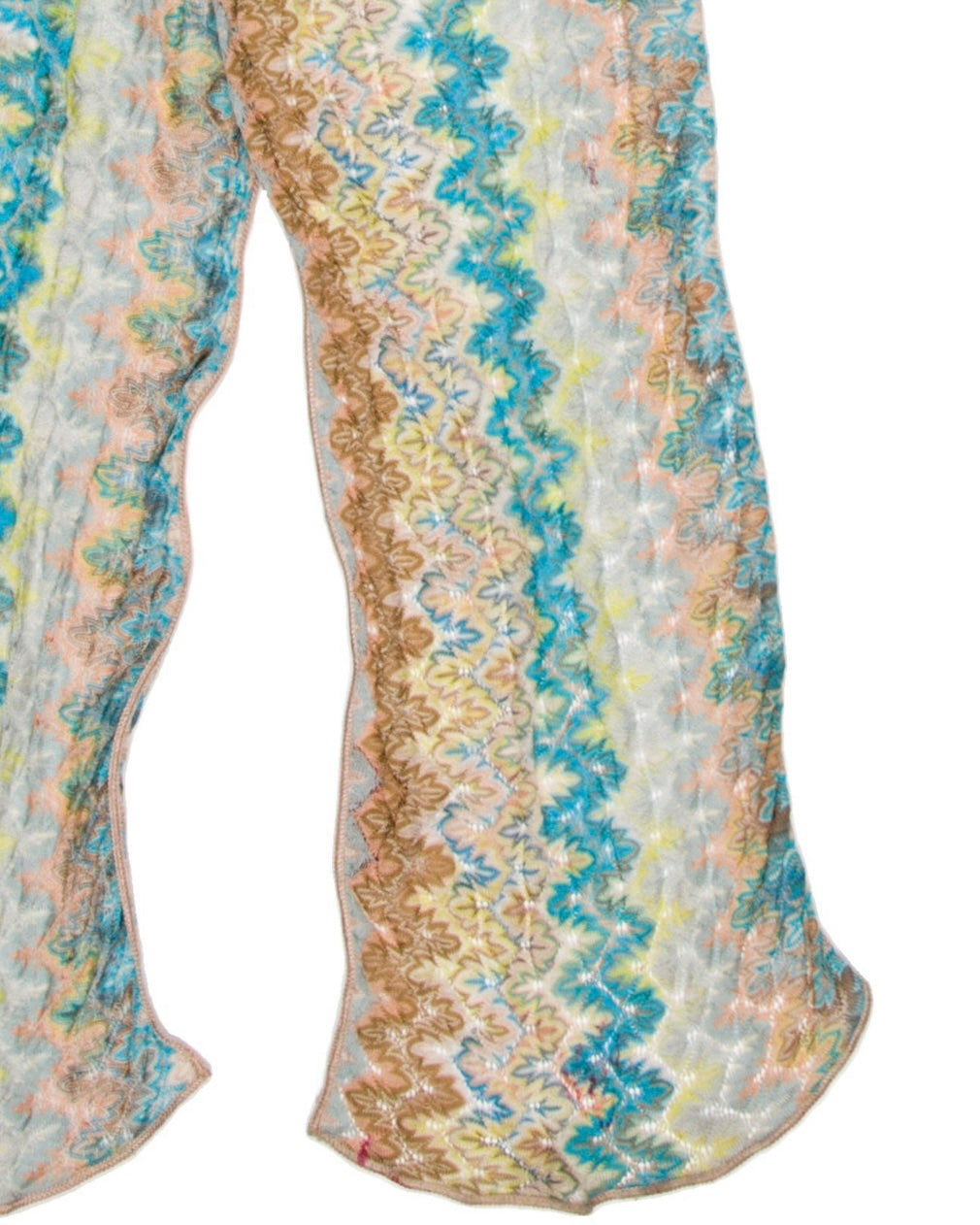 Missoni Blue and Tan Printed Scarf/Sarong