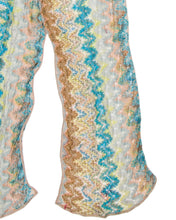 Load image into Gallery viewer, Missoni Blue and Tan Printed Scarf/Sarong
