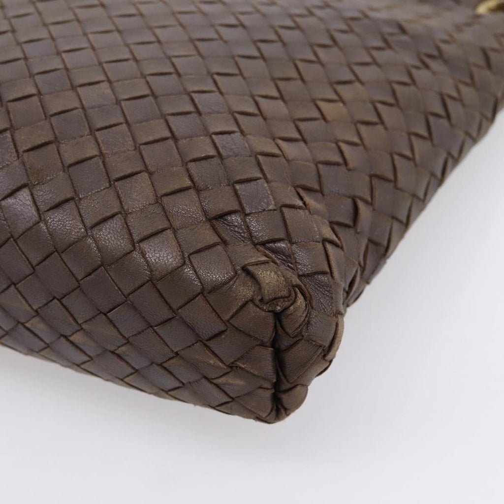 Bottega Veneta Intrecciato Brown Shoulder Bag