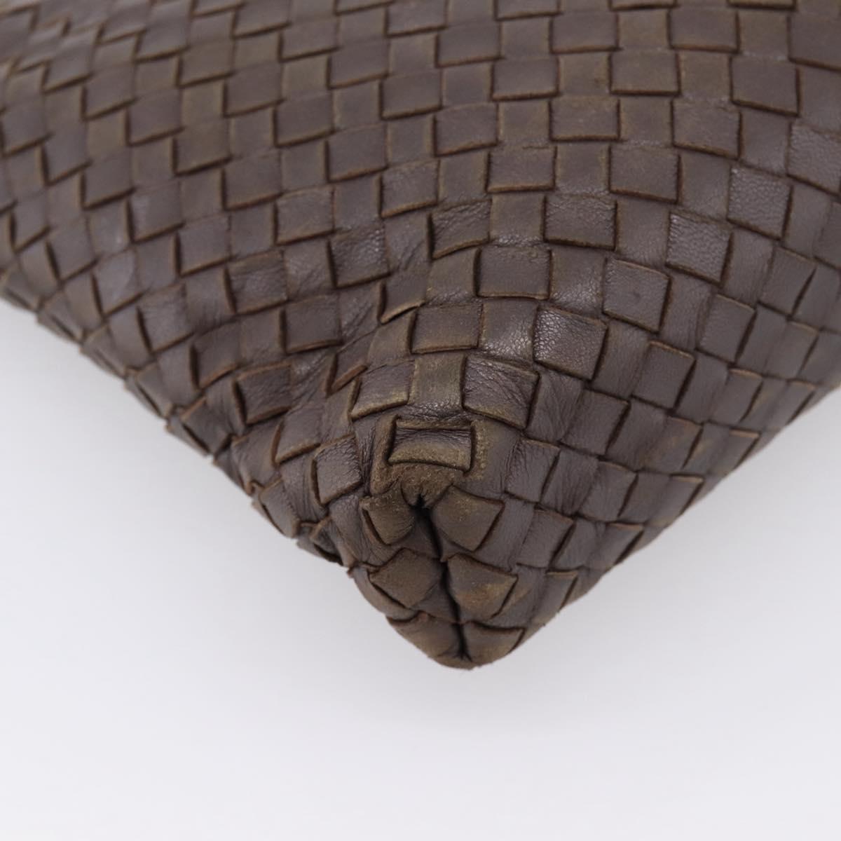 Bottega Veneta Intrecciato Brown Shoulder Bag