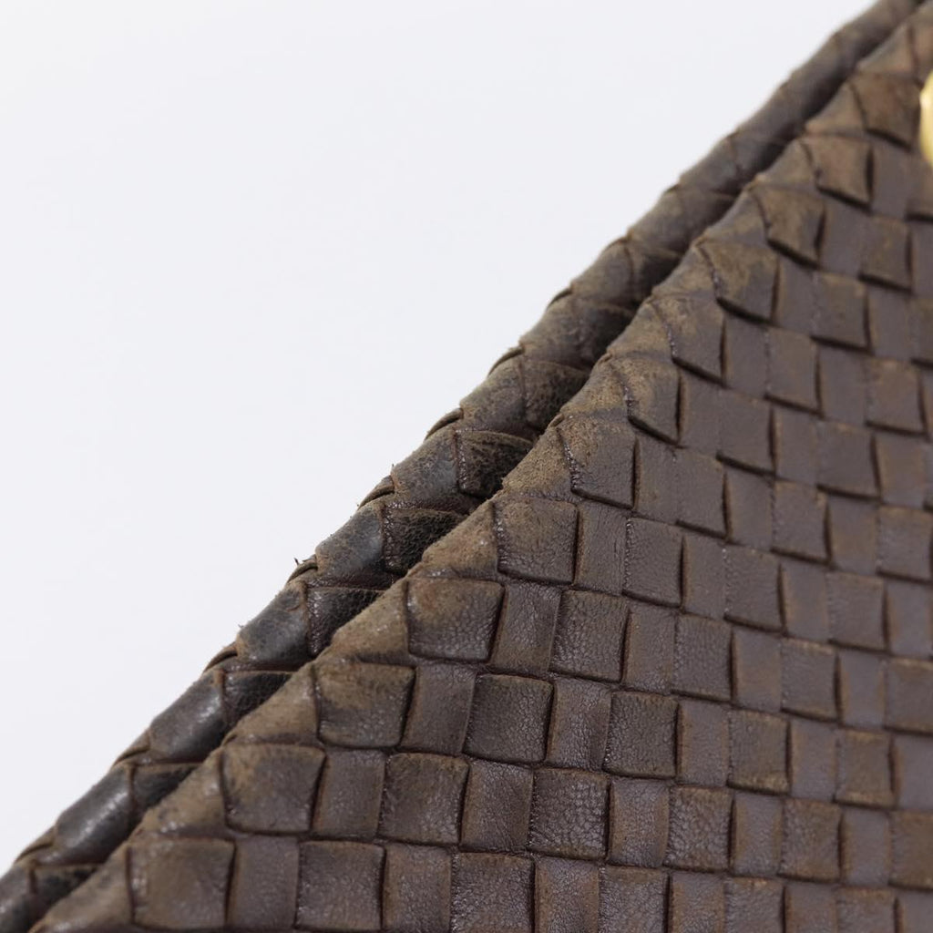 Bottega Veneta Intrecciato Brown Shoulder Bag