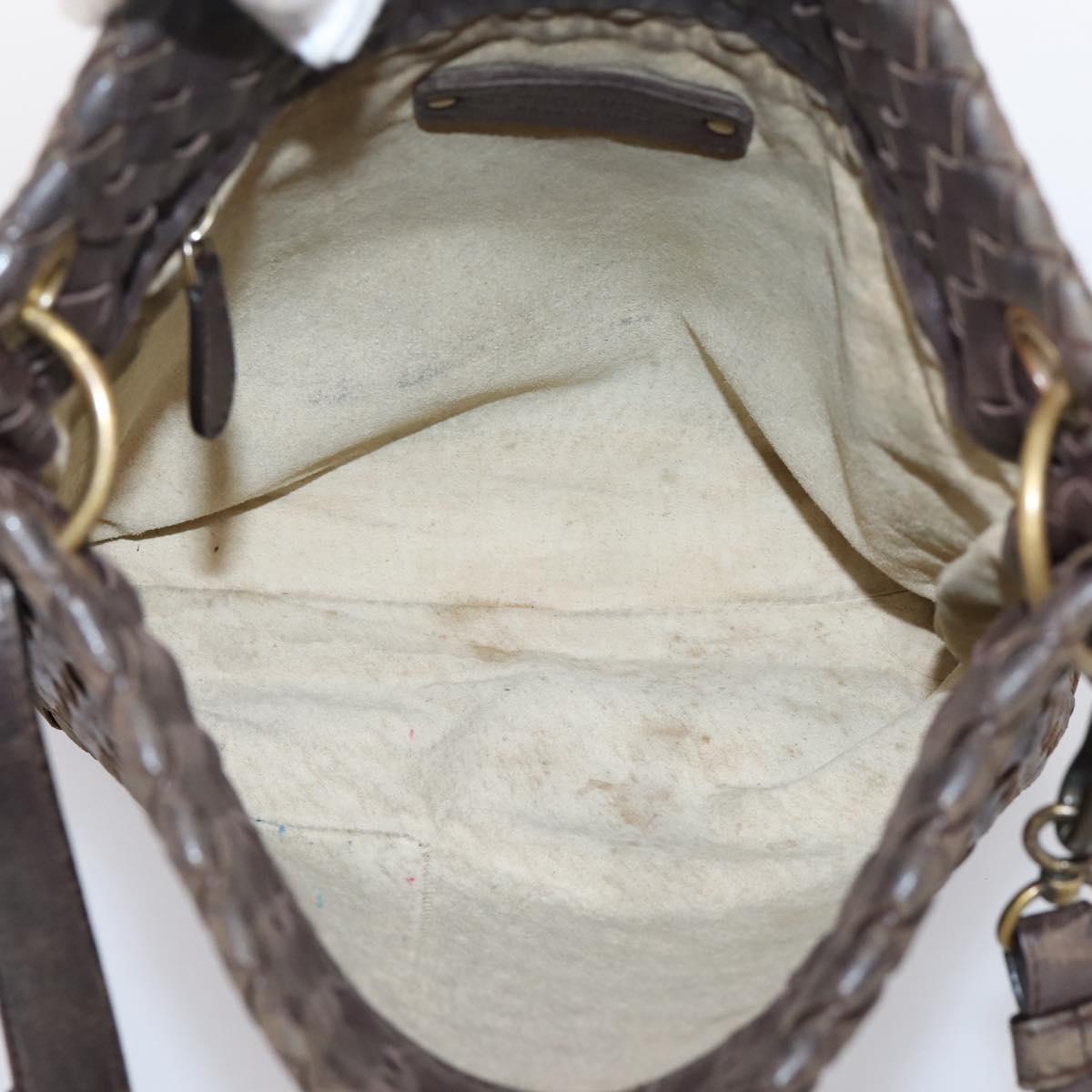 Bottega Veneta Intrecciato Brown Shoulder Bag