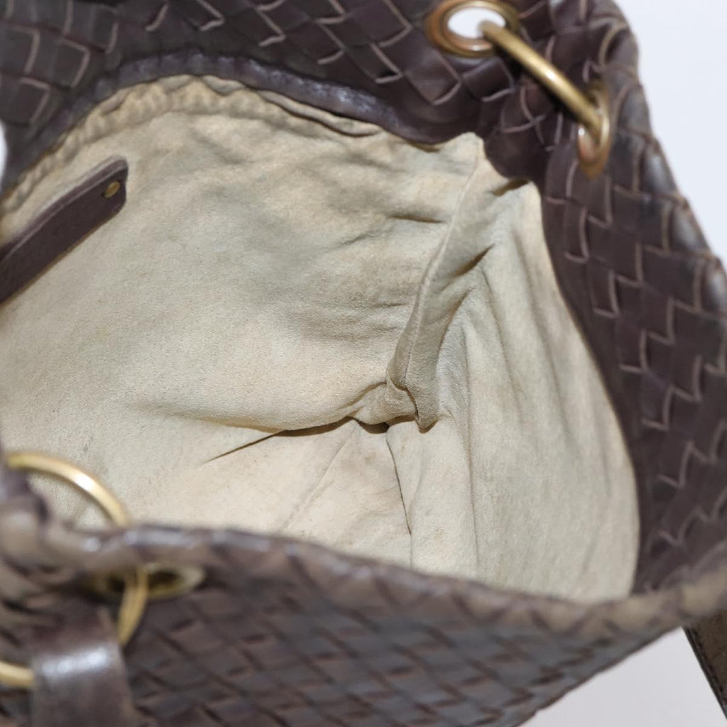 Bottega Veneta Intrecciato Brown Shoulder Bag