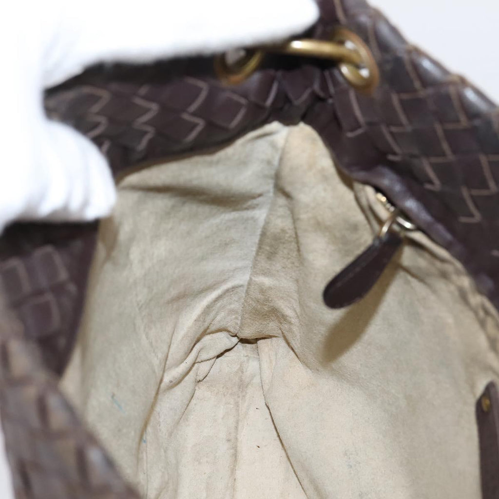 Bottega Veneta Intrecciato Brown Shoulder Bag