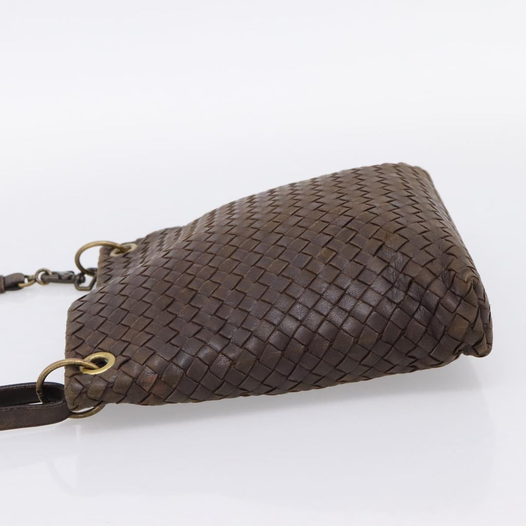 Bottega Veneta Intrecciato Brown Shoulder Bag