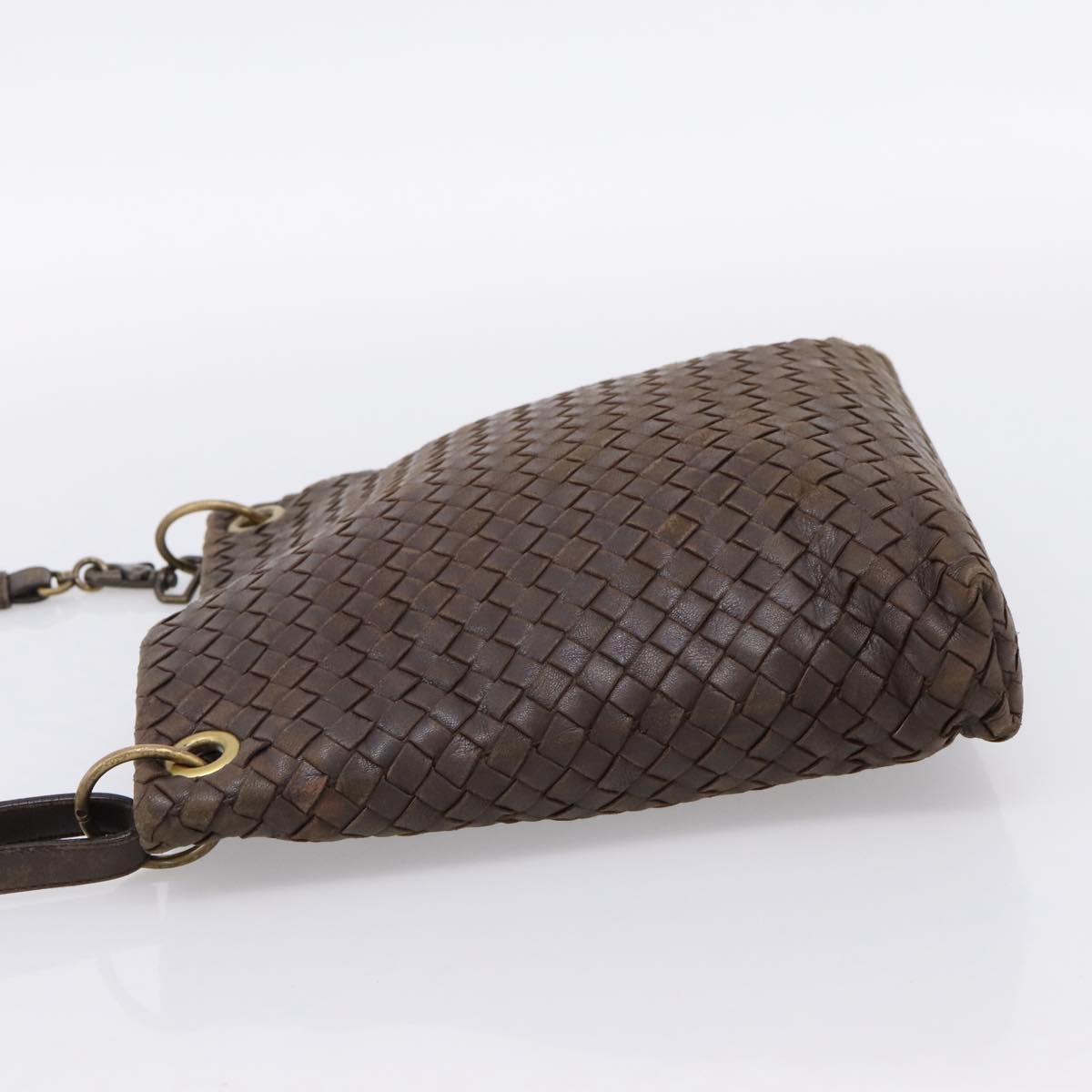 Bottega Veneta Intrecciato Brown Shoulder Bag