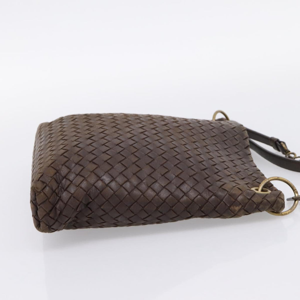 Bottega Veneta Intrecciato Brown Shoulder Bag