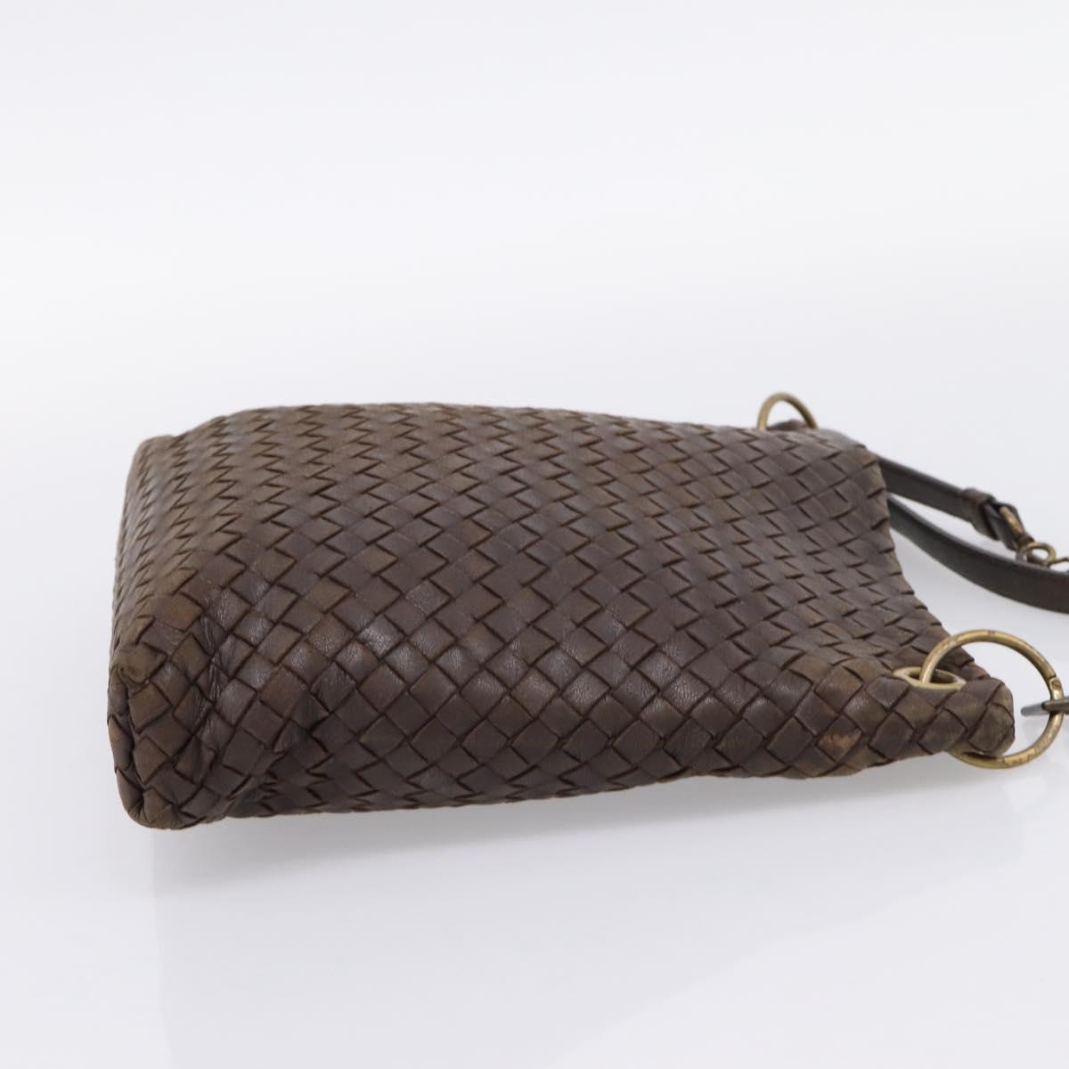 Bottega Veneta Intrecciato Brown Shoulder Bag