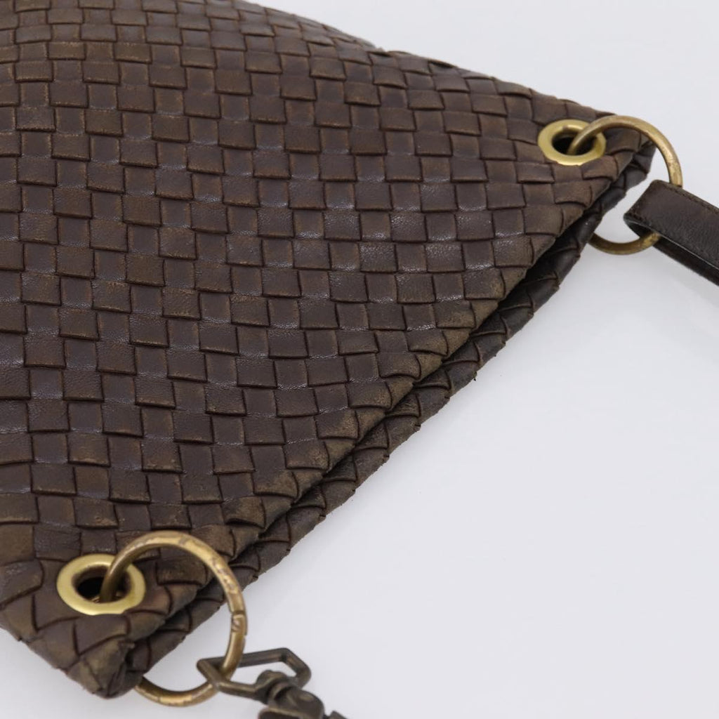Bottega Veneta Intrecciato Brown Shoulder Bag