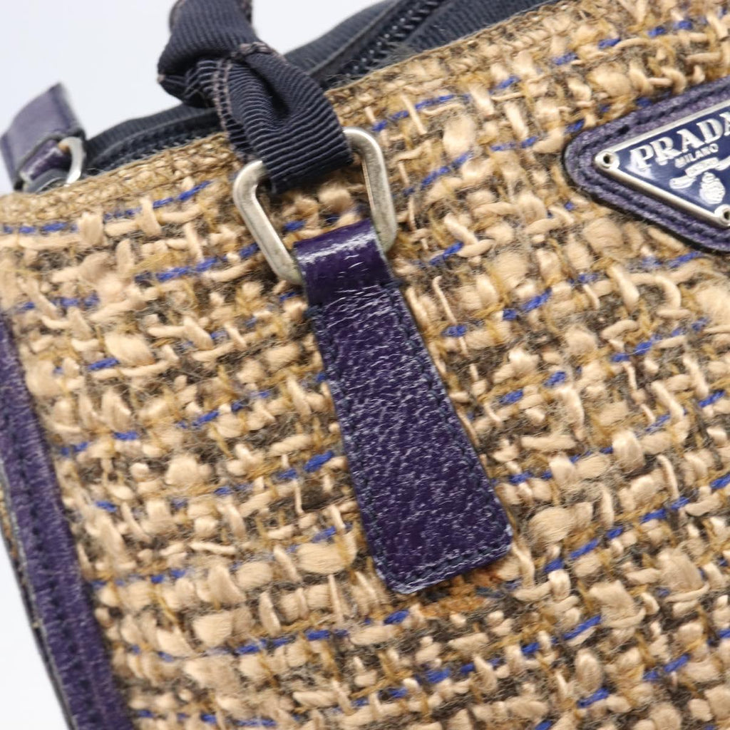 Prada Purple Tweed Handbag