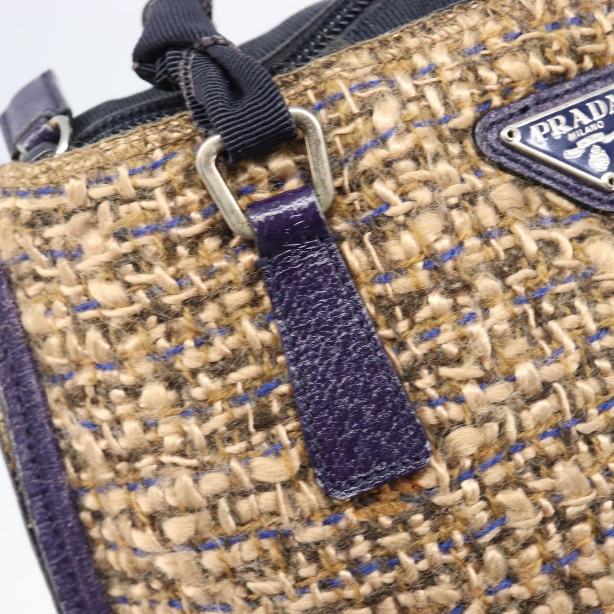 Prada Purple Tweed Handbag