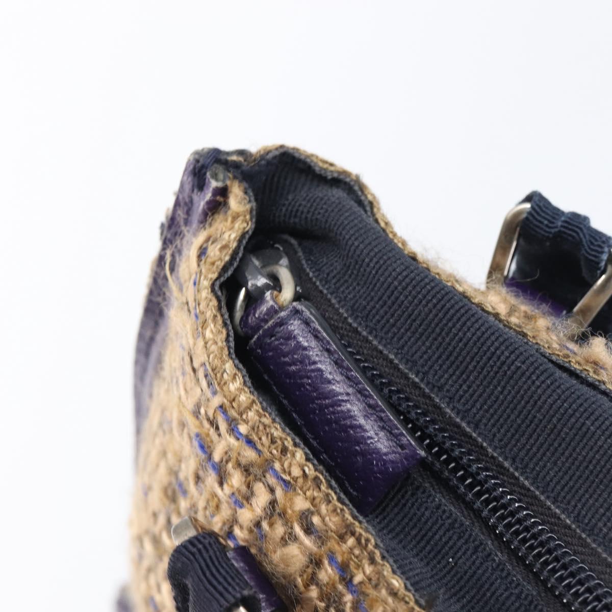 Prada Purple Tweed Handbag