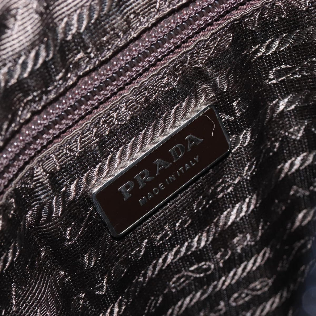 Prada Purple Tweed Handbag