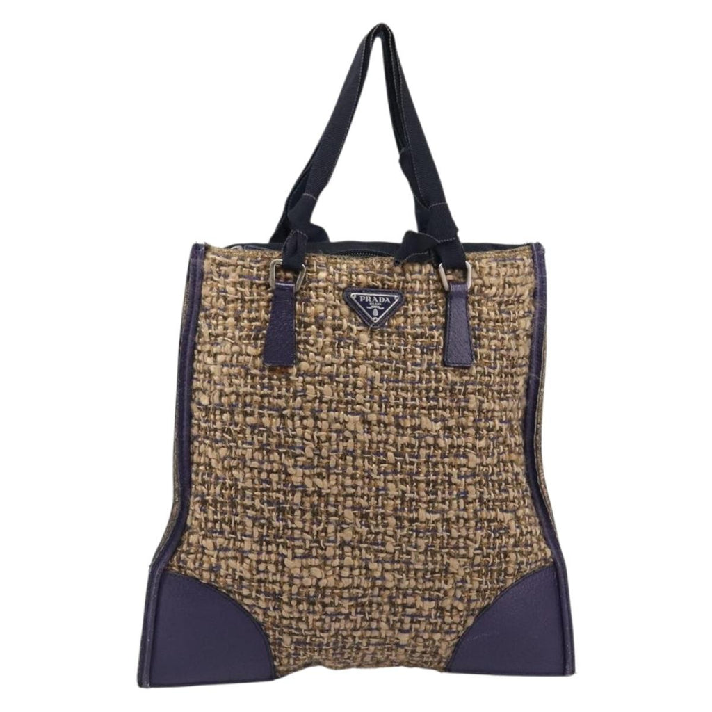 Prada Purple Tweed Handbag