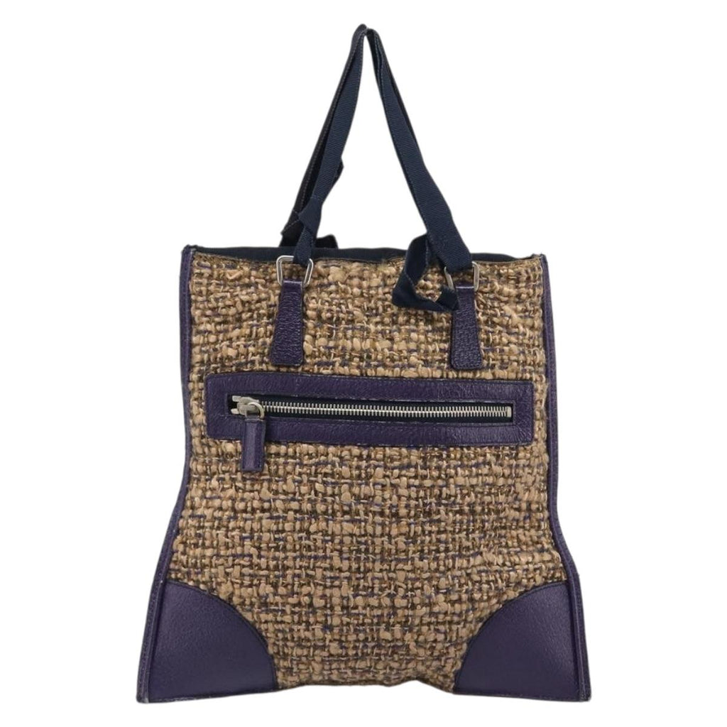 Prada Purple Tweed Handbag