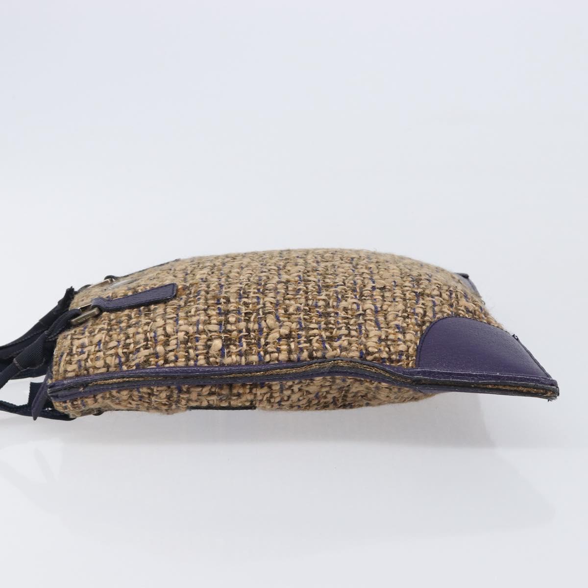 Prada Purple Tweed Handbag