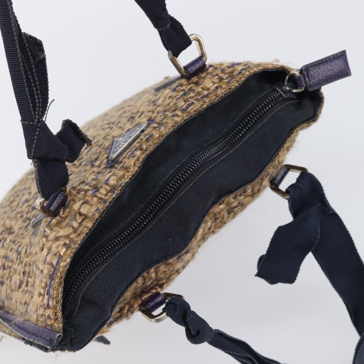 Prada Purple Tweed Handbag