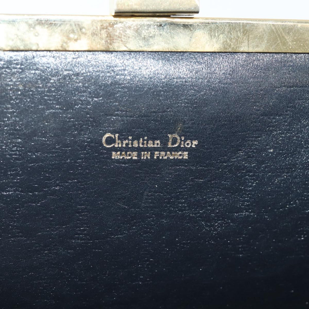 Dior Navy Trotter Snap Clutch