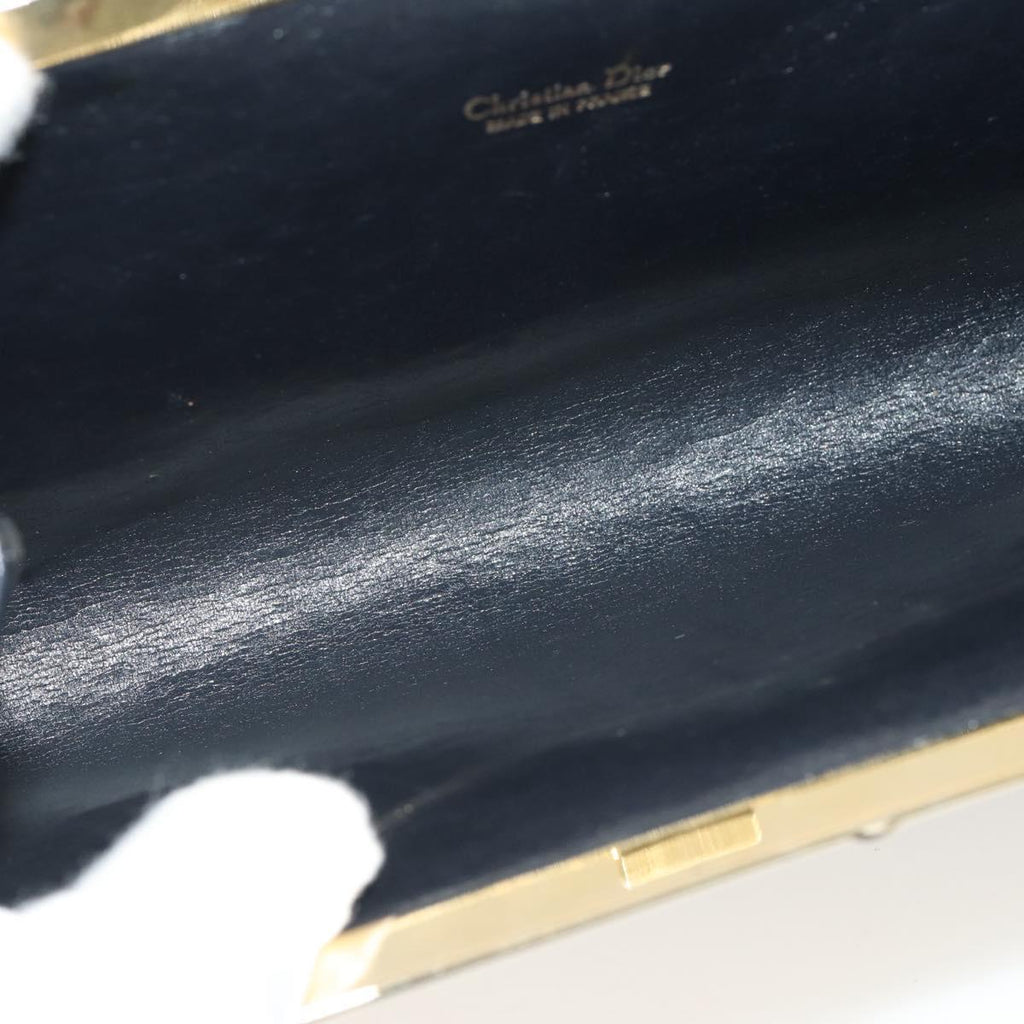 Dior Navy Trotter Snap Clutch