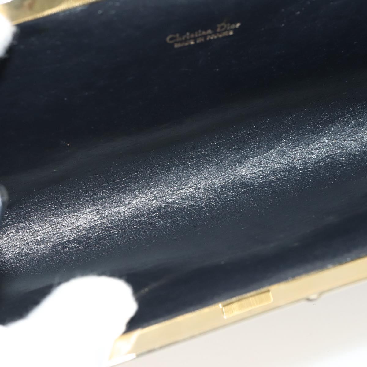 Dior Navy Trotter Snap Clutch