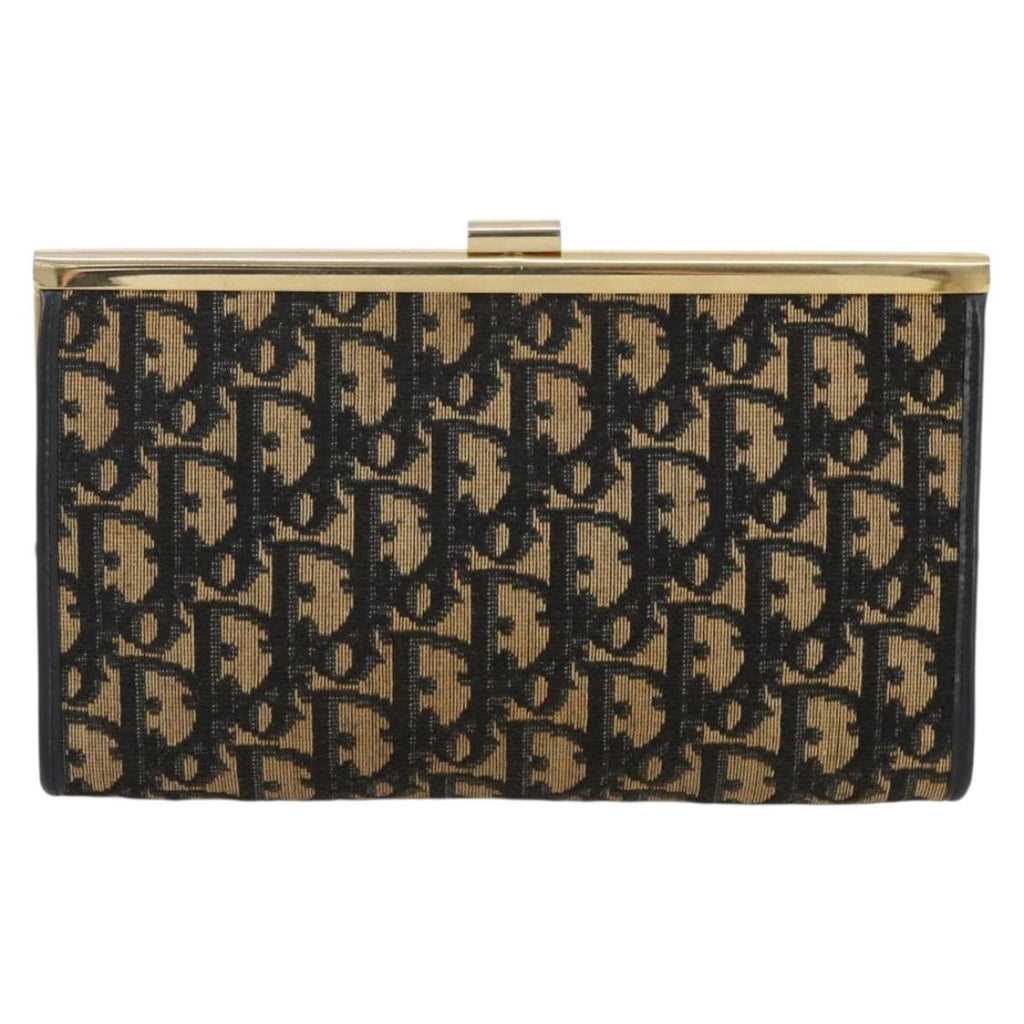 Dior Navy Trotter Snap Clutch