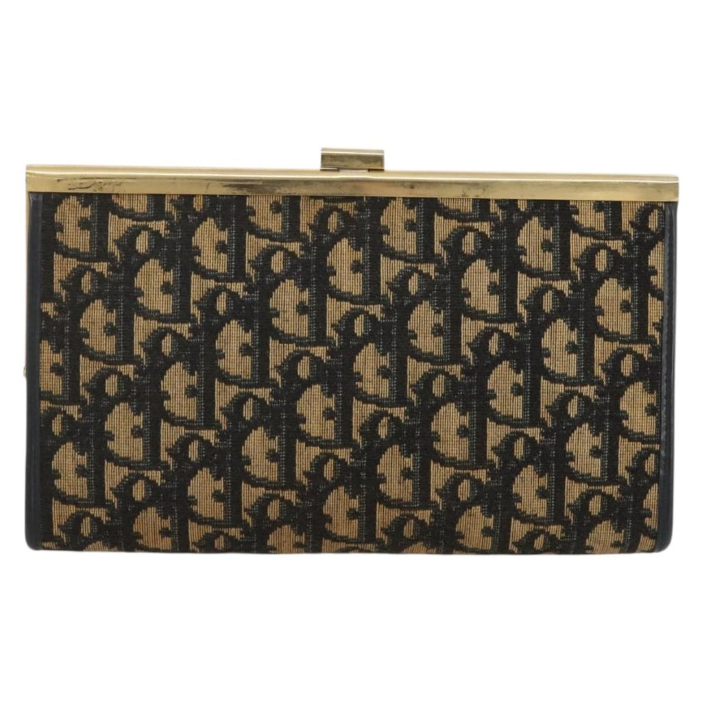 Dior Navy Trotter Snap Clutch