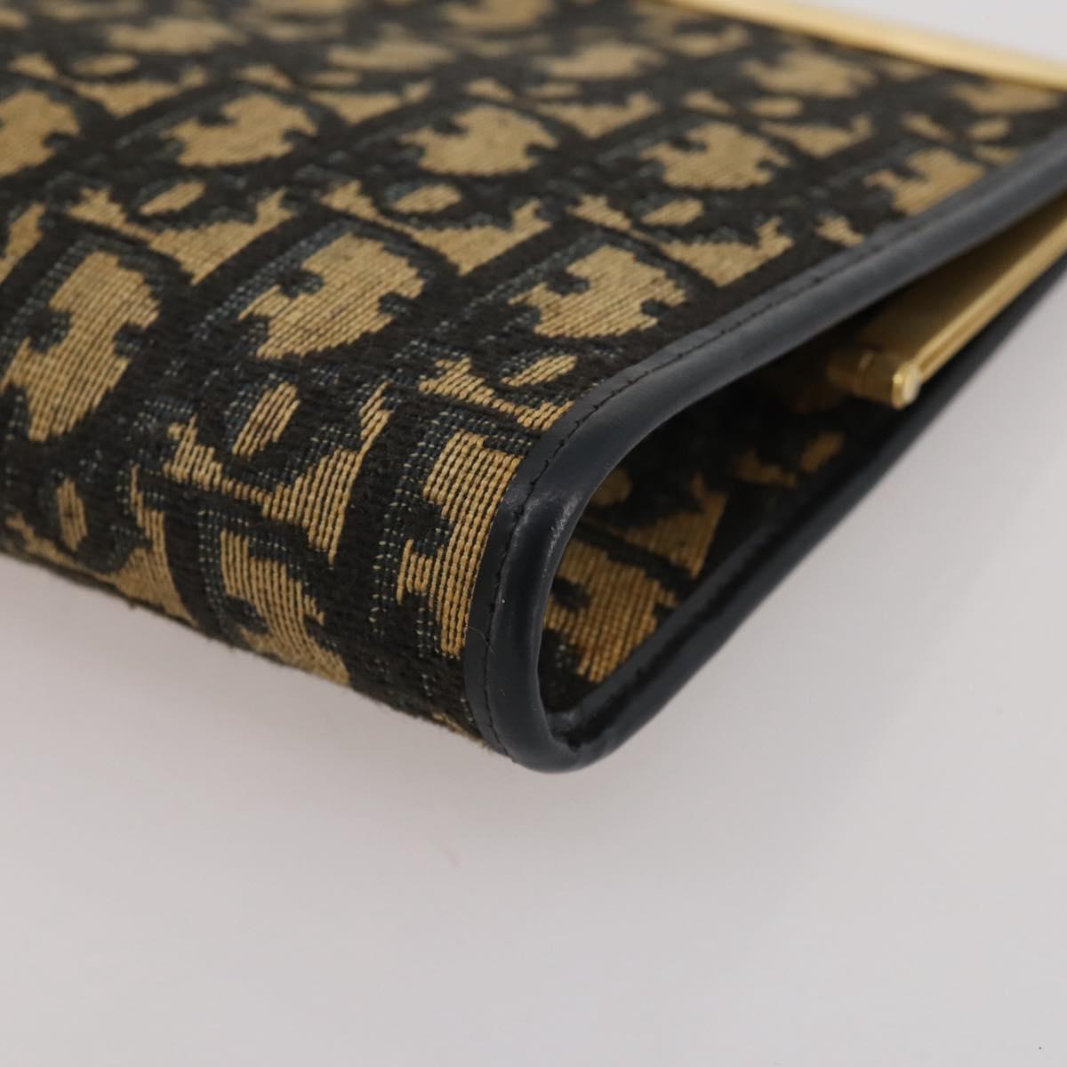 Dior Navy Trotter Snap Clutch