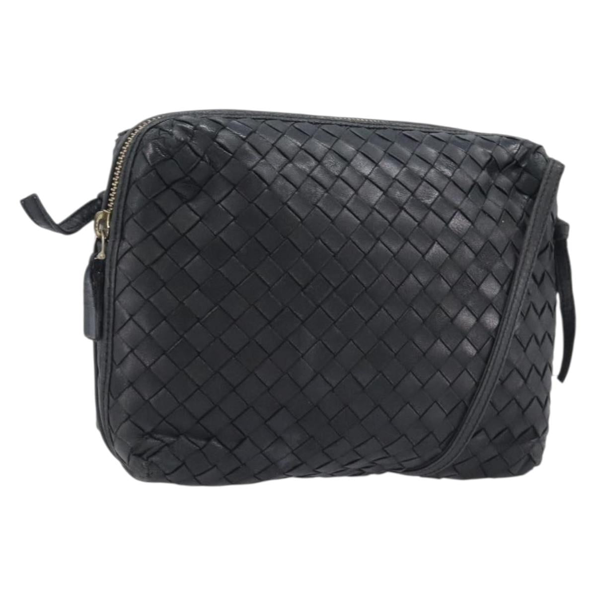 Bottega Veneta Intrecciato Black Crossbody