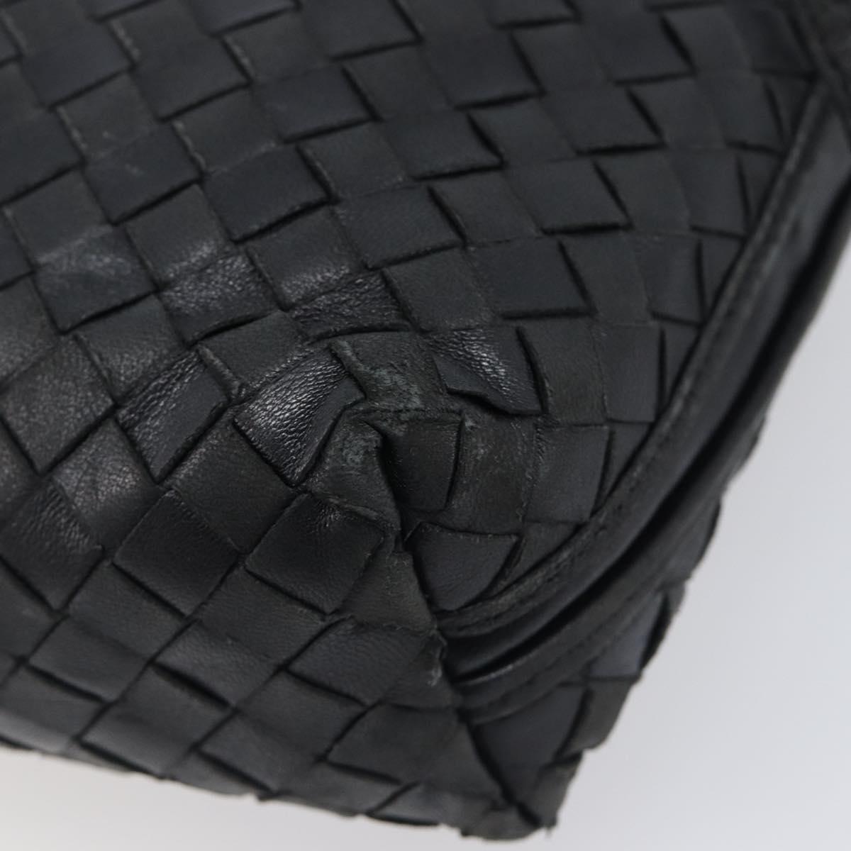 Bottega Veneta Intrecciato Black Crossbody