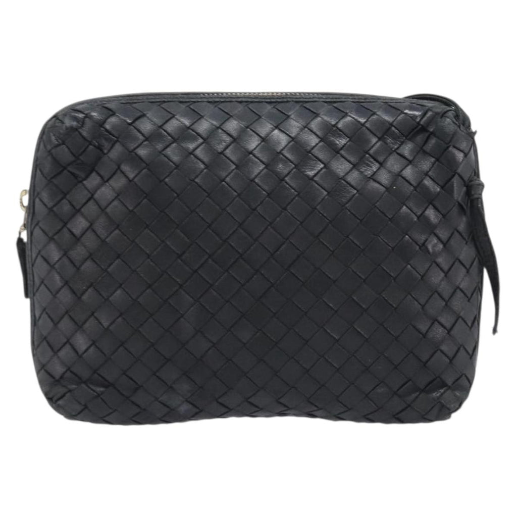 Bottega Veneta Intrecciato Black Crossbody