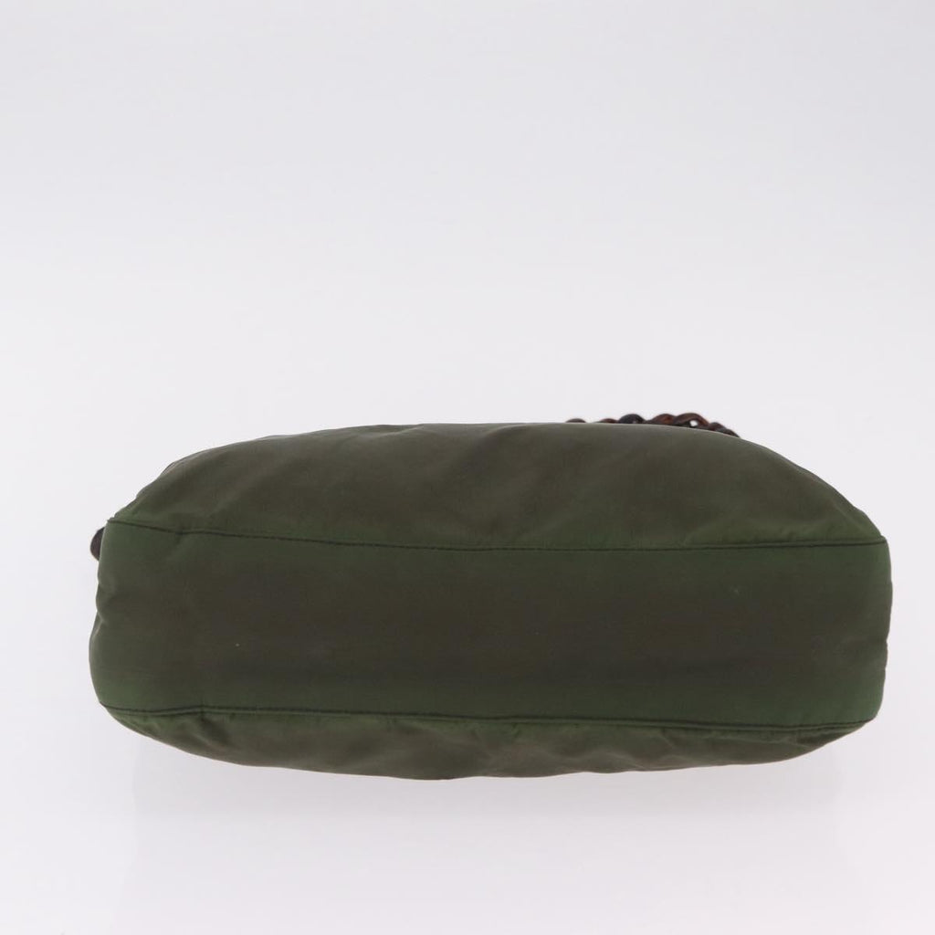 Prada Green Nylon Strap Shoulder Bag