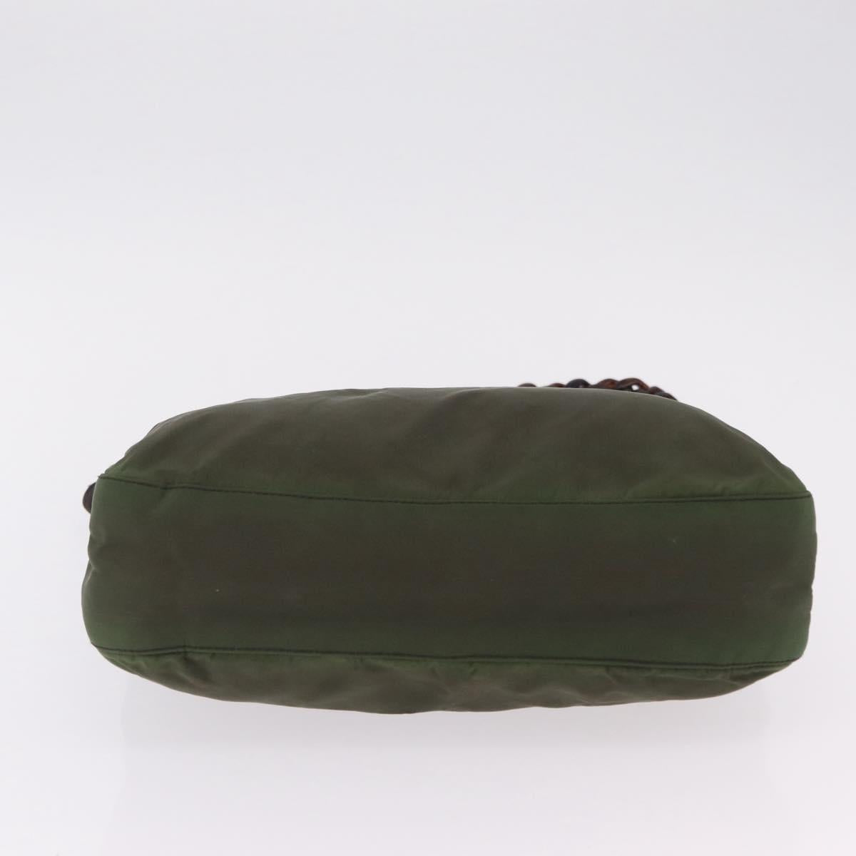 Prada Green Nylon Strap Shoulder Bag